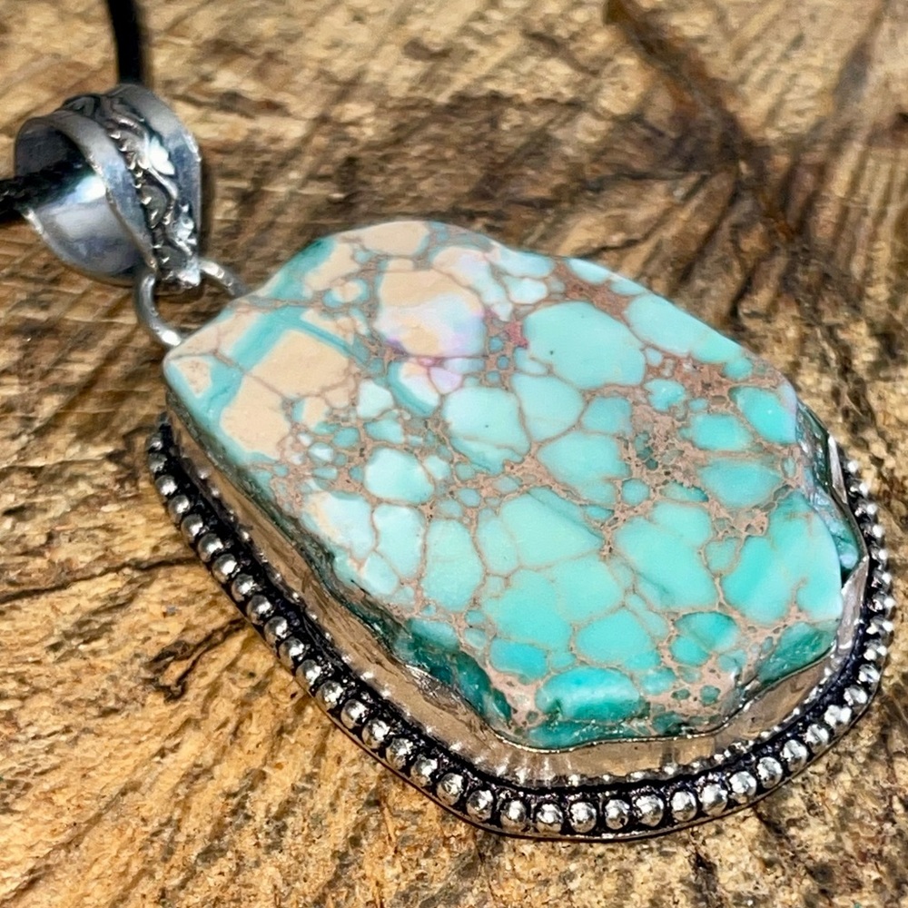 Sea Sediment Jasper Pendant 2 1/4” - Picture 10 of 14